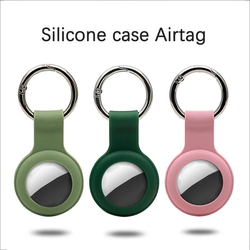 Cover for Apple Airtags Case Liquid Silicone Protective Shell Tracker Accessories Anti-scratch Sleeve Keychain Airtag Case Dog