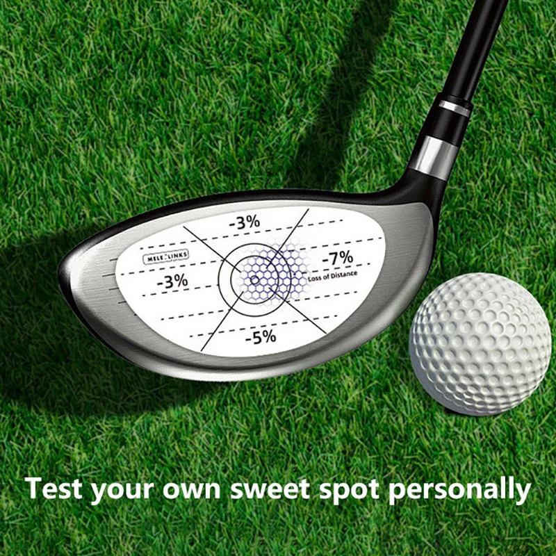 10 Sheets Golf Club Impact Tape Labels Stickers For Driver Woods Irons Putter Hitting Recorder Training Aids For Swing Practice