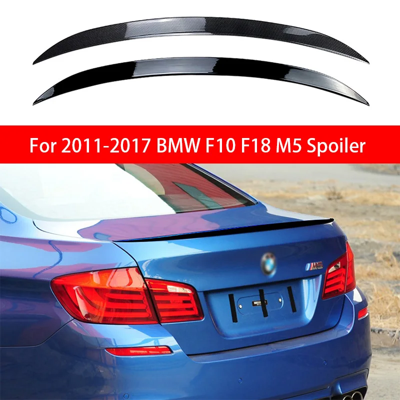

For BMW F10 520i 525i 520d 530i 530d 550i 540i M5 2010-2017 Nero lucido M5 PSM Stile Auto Baule Posteriore Spoiler Ala Access