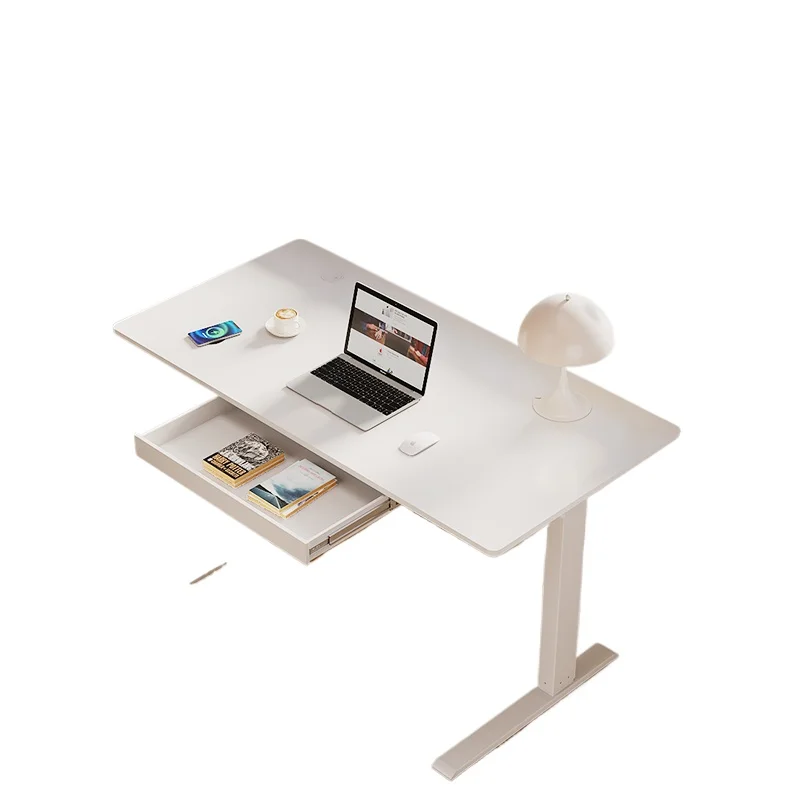 

Electric lifting table with drawers Home student writing study desk Small size