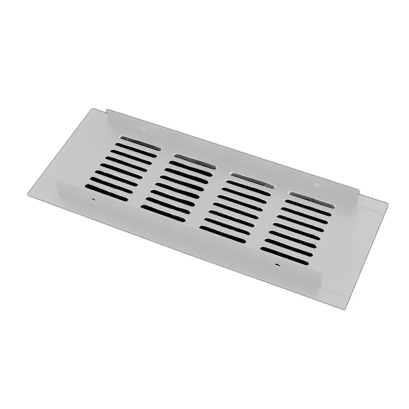 Air Vent Cover Aluminium Alloys Ventilations Grilles Rectangles Louvered Grills Cover for Wardrobes Cabinet Easy Installation