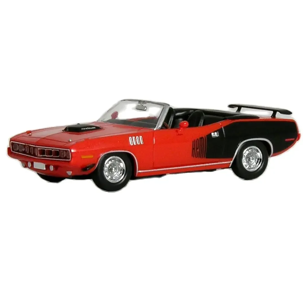 

1:87 Simulation Scale Plymouth HEMI Cuda Classic Retro Plastic Car Model Vehicles Collection Model Toys For Decoration