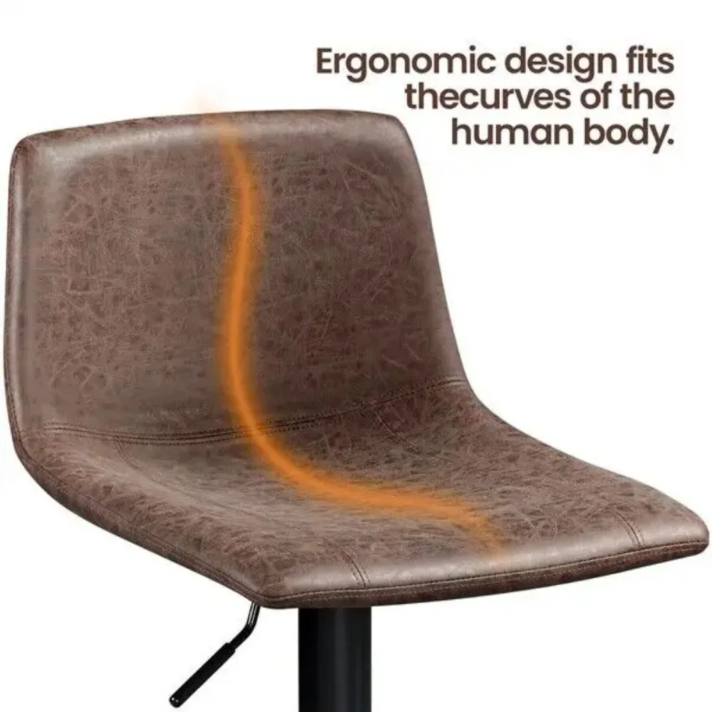 Swivel Bar Stools Set of 2 for Kitchen Counter Adjustable Height Bar Chair Stool