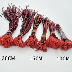 10Pair/20Pcs 10/15/20CM JST 2Pin Male Female Connector Wire JST 2P Plug Jack DIY Electrical Cable For RC BEC Battery Toys 22AWG