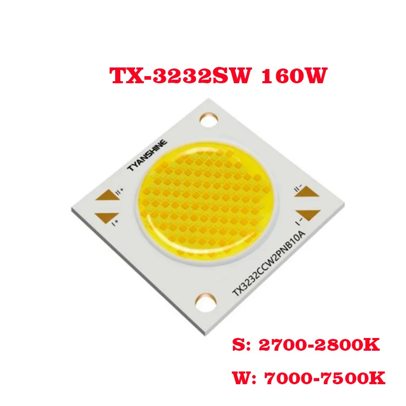 31.8mm Bicolor 2800/7500K Warm Cold White LED COB Lamp TX3232SW 160W LED Board For LED Par Light LED Studio Light