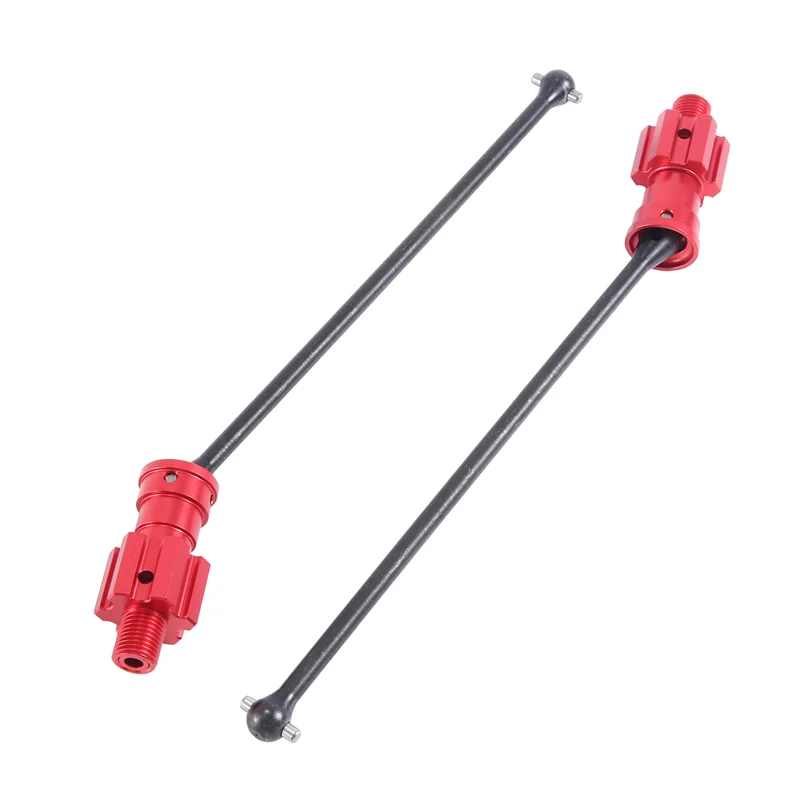 

AP-2PCS Thicker Metal Front Rear Drive Shaft Driveshaft Dogbone CVD Parts Accessories For Traxxas 1/6 XRT RC Car Upgrade Parts ,