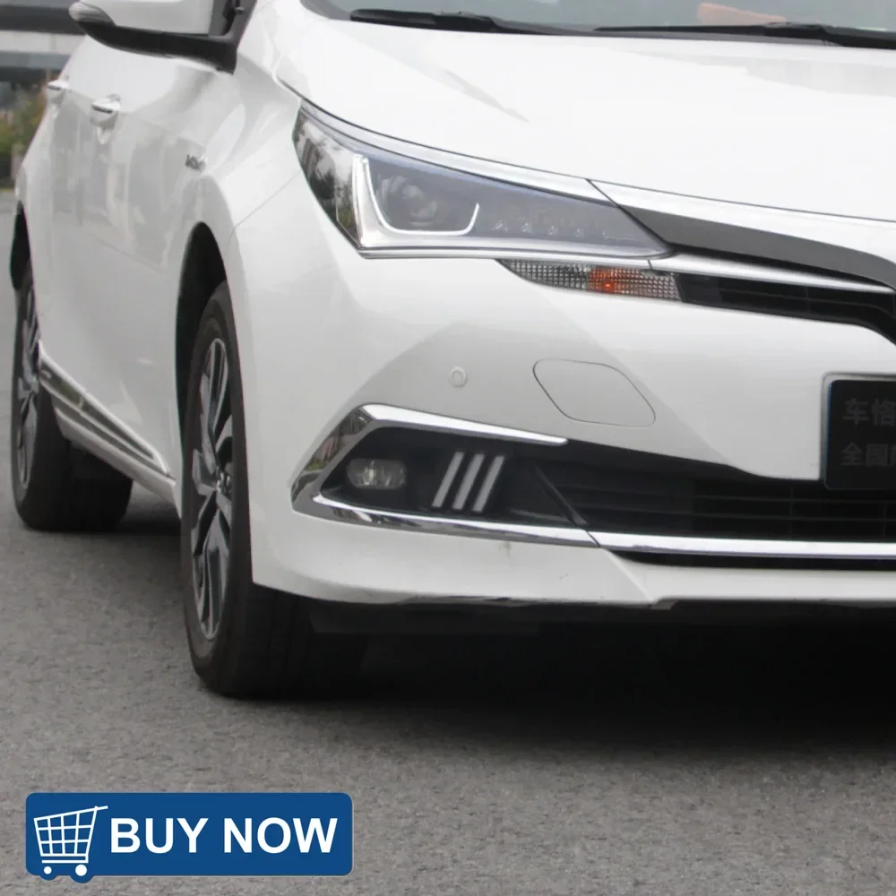 

Для Toyota Corolla 2016-2018 обновленный передний бампер, светодиодные динамические дневные ходовые огни, аксессуары, автомобильные фары в сборе