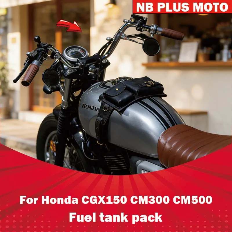 【Premium】Für Vintage Kraft Fuel Pack für Honda CGX150 CM300 CM500 Motorrad-Aufbewahrungstasche