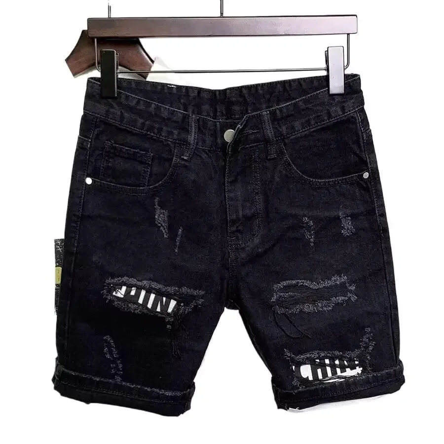 Jean polyvalent à jambes droites pour hommes, pantalon d'été Vintage de Style américain avec conception à cinq poches et détails de brise-forme