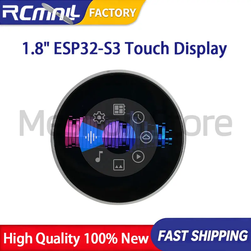 ESP32-S3 Display Module 1.8 Inch Round 360x360 IPS Capacitive Touch Screen Wireless BT Board AIDA64 Screen for Computer PC