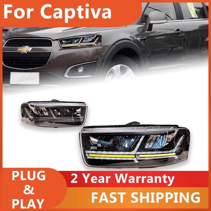 

Head Lamps For Chevrolet Captiva 2011-2018 Headlight DRL Turn Signal Low High Beam Projector Lens