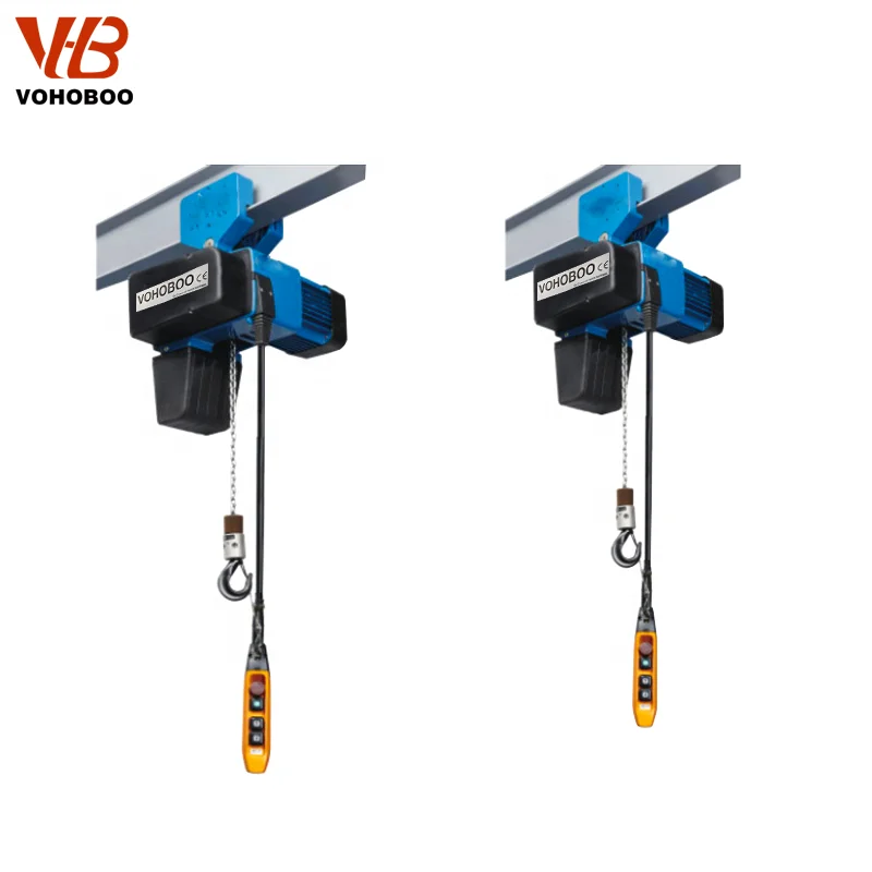 2024 High Quality HH European Type Electric Chain Hoist For Lifting 125kg 250kg 500kg 1Ton 2Ton With Limiter