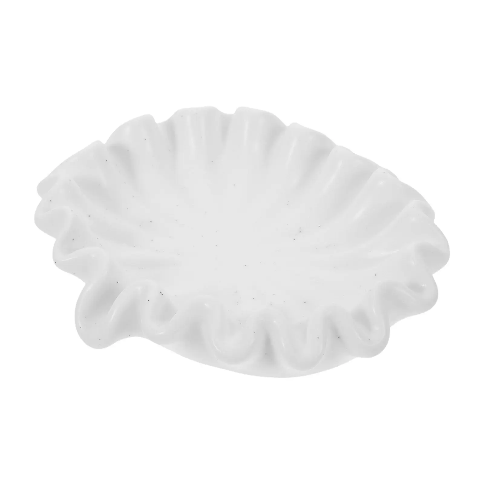 Lotus Leaf Porcelain Soap Dish Ceramic Waterfall Design Bathroom Holder Tray Container Dishes