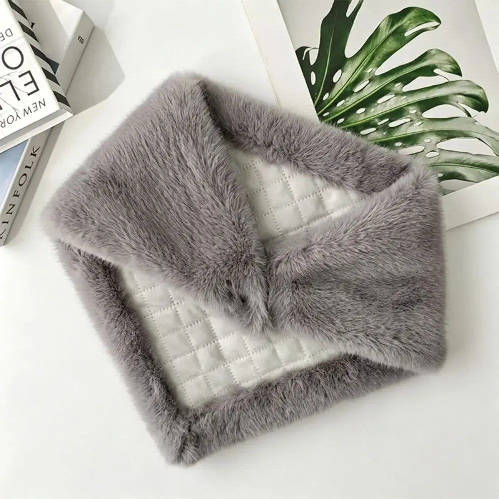 New Faux Fur Faux Fur Scarf Soft Warm And Cozy Neck Warmer Multicolor Solid Color Scarf Daily Wear