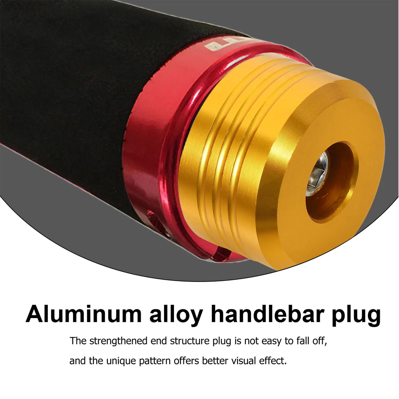 

Golden Motorcycle Plugs End Caps for Aluminum Bikes Stylish Durable Suitable Most Motorcycles H