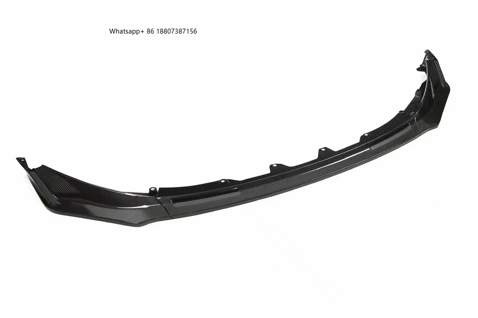 

New for M3 M4 G80 G82 Dry Carbon Fiber Front Lip Bumper with Exhaust Cut-Outs Bolt-On Universal Fitment