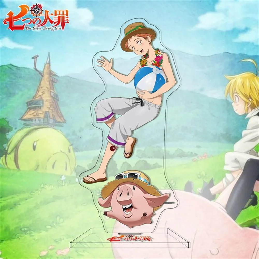 15CM Charm Anime The Seven Deadly Sins Acrylic Stand Model Cosplay Characters Ornament Accessories Good Collection Gifts - view 5