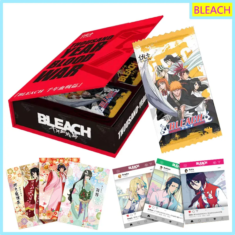 Anime Bleach Thousand-Year Blood War Chapter Collection Cards Box Classic Figures Peripheral Cards Children Birthday Toys Gifts