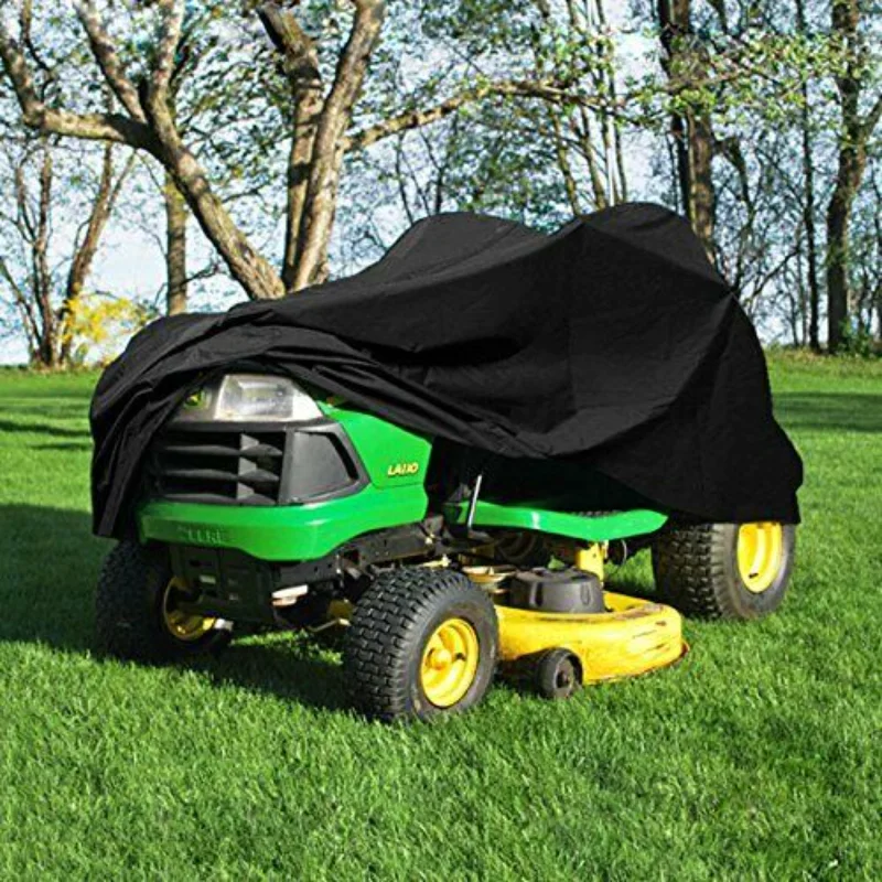 

Dust Cover Lawn Mower Tractor Cover Fit Decks Up To 72" UV Resistant Waterproof Garden