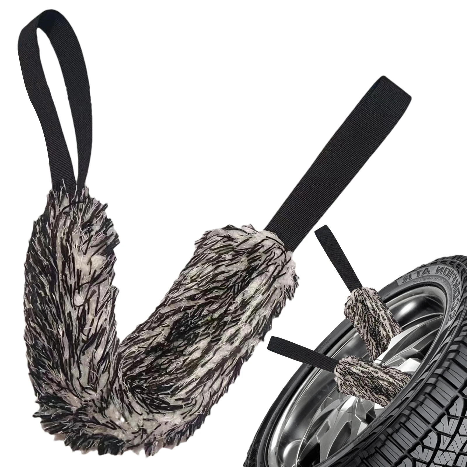 Toalla para lavar ruedas de coche, cepillo de dos caras, cinturón largo, toalla de limpieza, microfibra, Coral, felpa, cinturón de tracción, cepillo, detalle de cubo, toalla