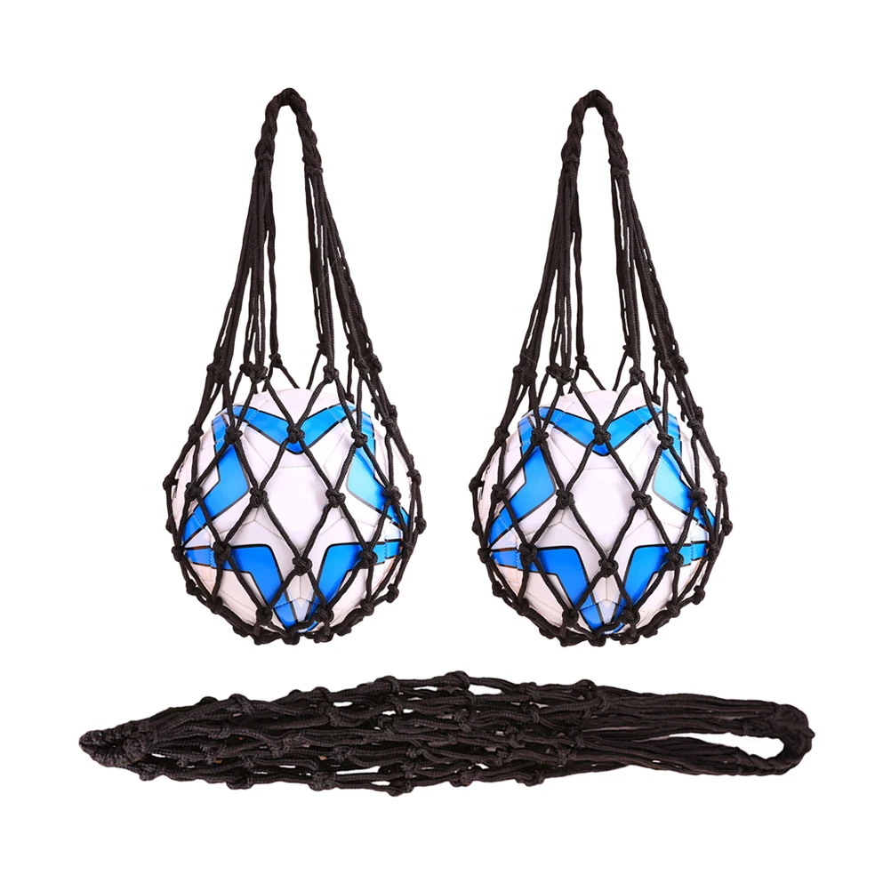 

3pcs Basketball Football Bags Soccer Storage Net Mesh Sports Carry Mesh Volleyball Bag Shaping Ball Bag Reusable