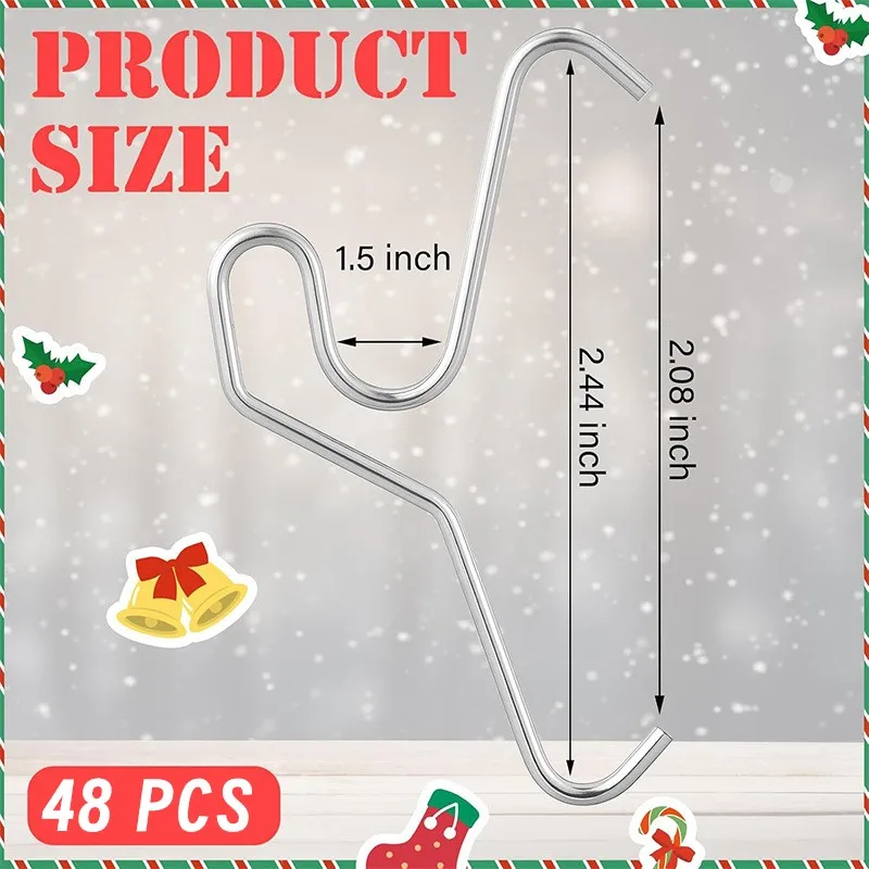 

Крючки CYCLI для садовых инструментов и рождественских венков — настенные крючки из нержавеющей стали, 48 шт. — универсальные крючки для крепления на кирпичную стену