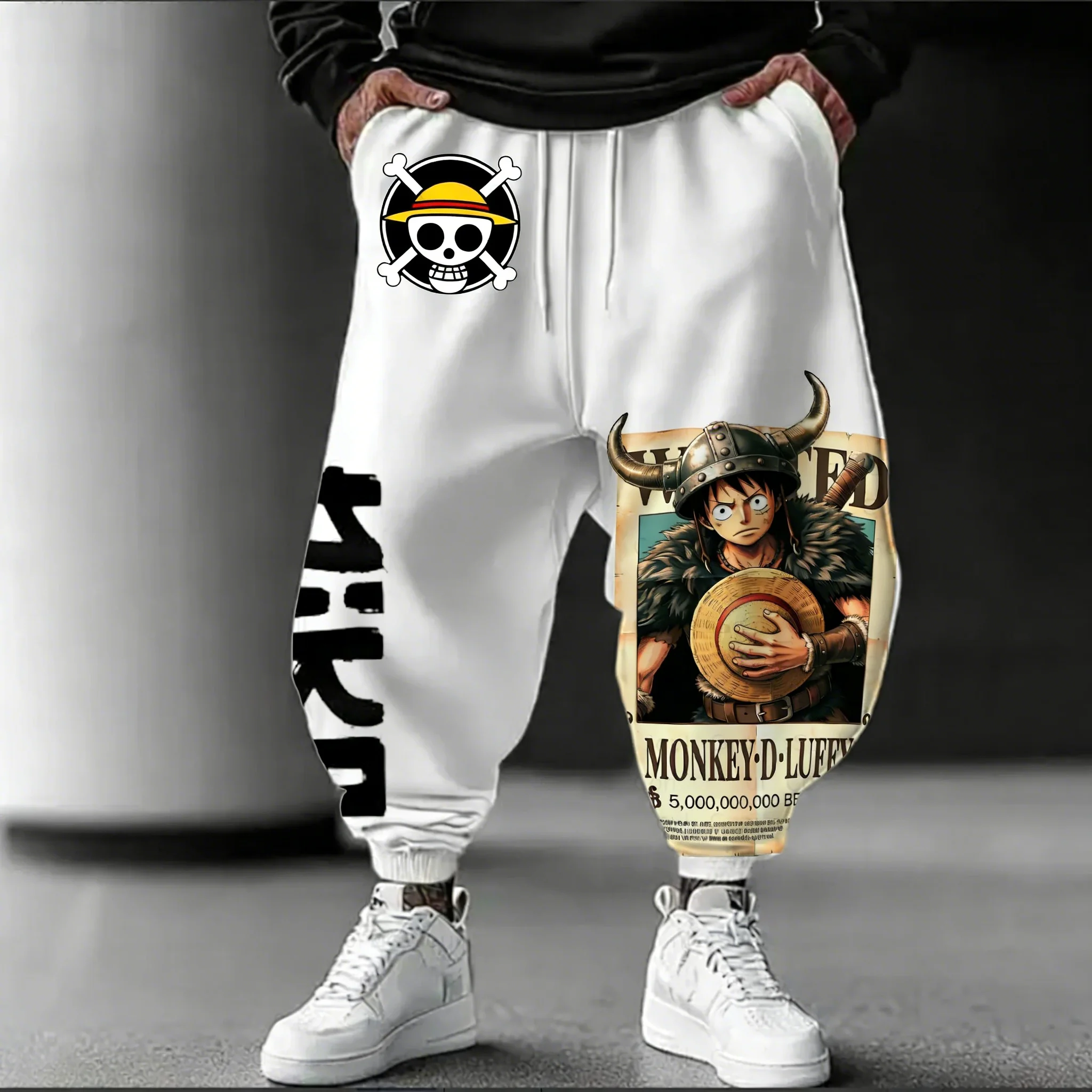 

Брюки-джоггеры унисекс ONE PIECE Anime Collaboration, весна-лето 2026, новые, в стиле хип-хоп, свободные, повседневные, Y2K, из хлопка