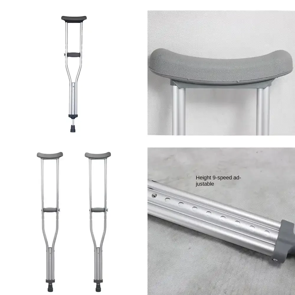 

RAFU RF1001CE Crutch for Adults Seniors Elderly Mobility Aid for Walking Support Lightweight Aluminum Folding Cane with 3