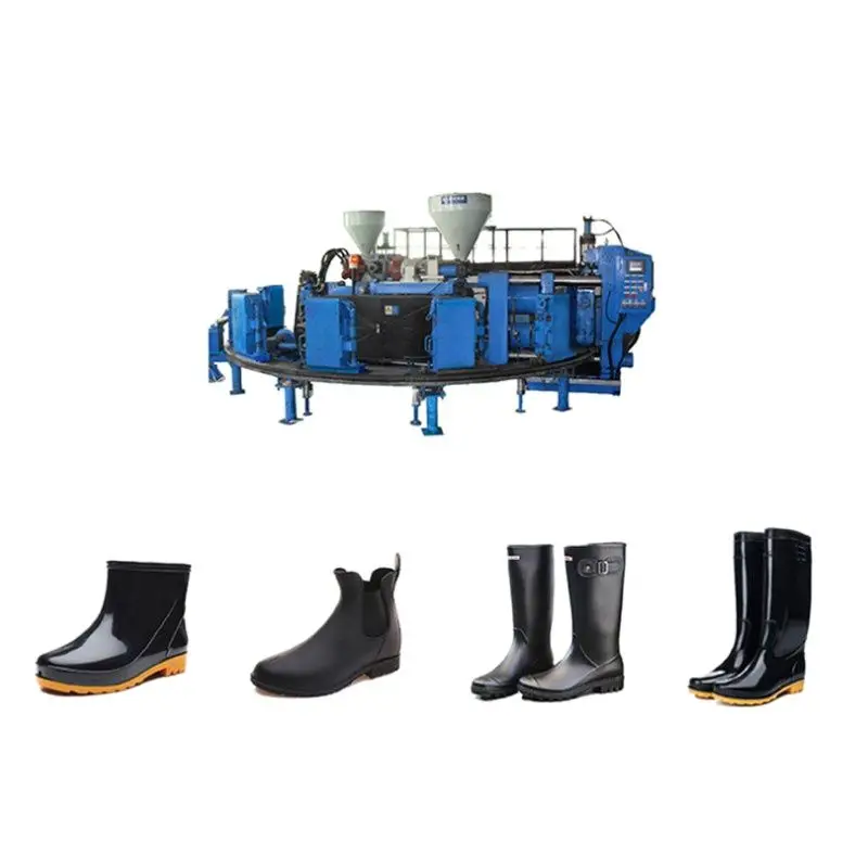 YUGONG Automatic Plastic Pvc Shoes Injection Moulding Machine Pvc Shoe Making Machine Pvc Shoes Production Line Machine