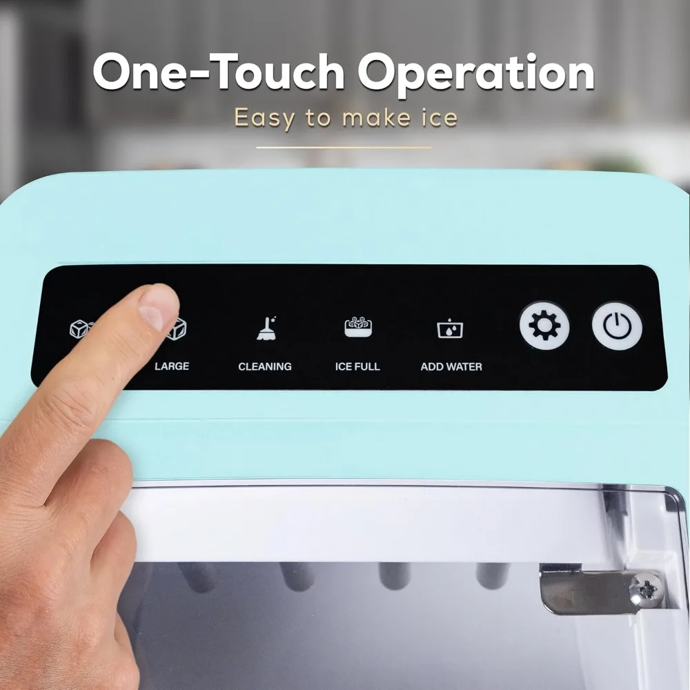 

Automatic Self-Cleaning Portable Electric Countertop Ice Maker 26 lbs Per Day 9 Cubes in 7 Mins-Hot-Sell!