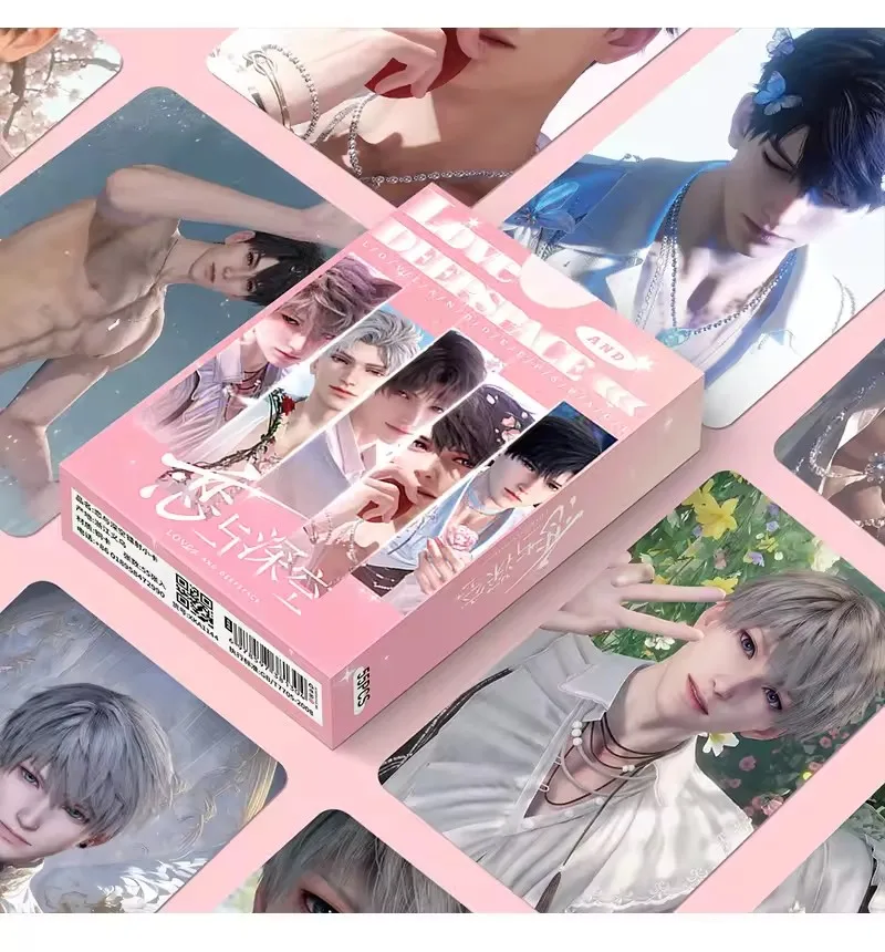 مجموعة بطاقات صور Love and Deepspace مكونة من 55 قطعة - بطاقة Sylus Zayne Rafayel Xavier Caleb القابلة للجمع LOMO هدية مثالية #2