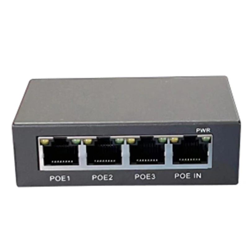 4 port Gigabit penuh Poe Extender/Repeater 100/1000M jaringan Switch Extender untuk Poe Switch NVR kamera IP AP