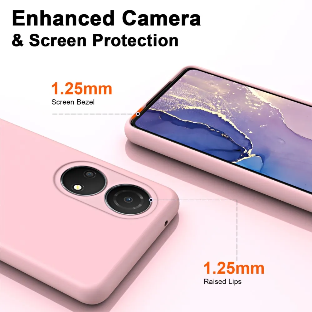 Funda de silicona líquida para Huawei Honor X7, funda de lujo suave a prueba de golpes para teléfono Honor X7 4G