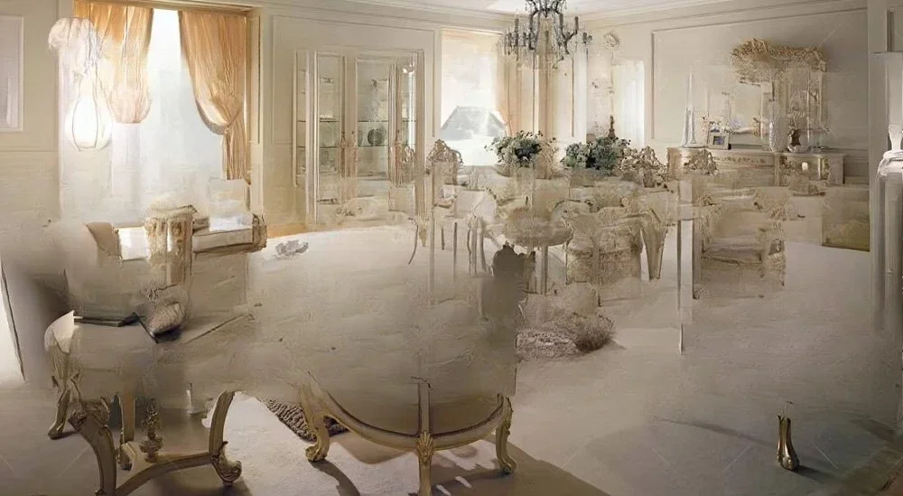 Hot selling European classical furniture French luxury living room wood carved sofa set