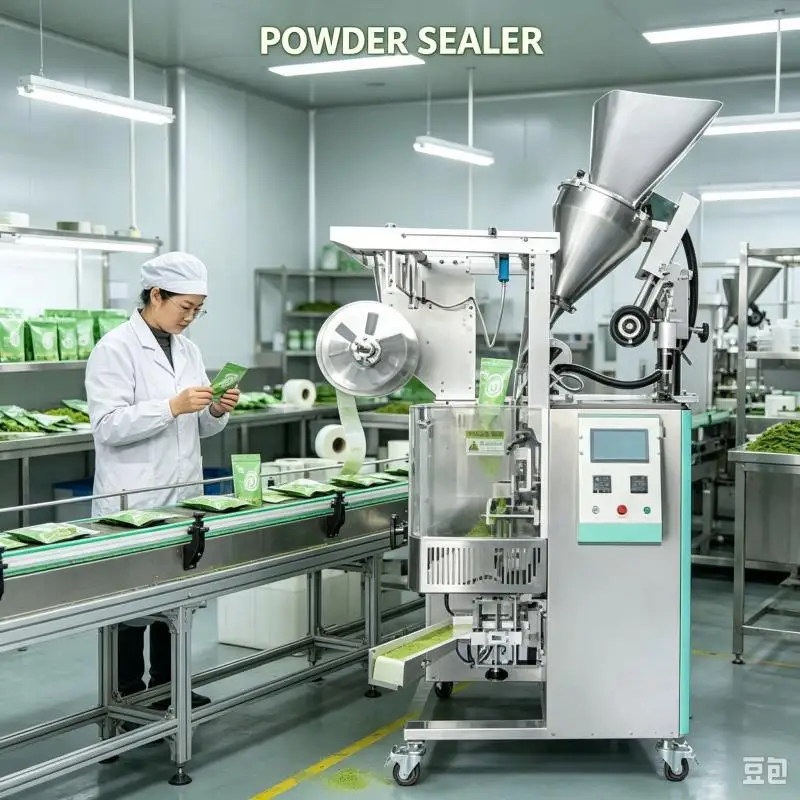 Small Business Automatic Motor-Driven Film Sachet Spice Powder Packaging Pepper Pack Fill Machine for Food & Chemical Use