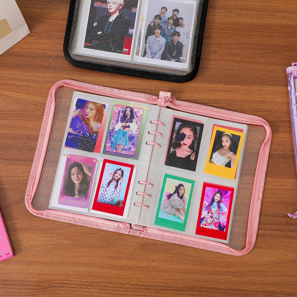 SKYSONIC A5 Reißverschluss-Binder zum Sammeln von Büchern, Nachfüll-Organizer, DIY-Tagebuch, Milchprodukte, transparent, Fotoalbum-Organizer, Schreibwaren – Detail 25