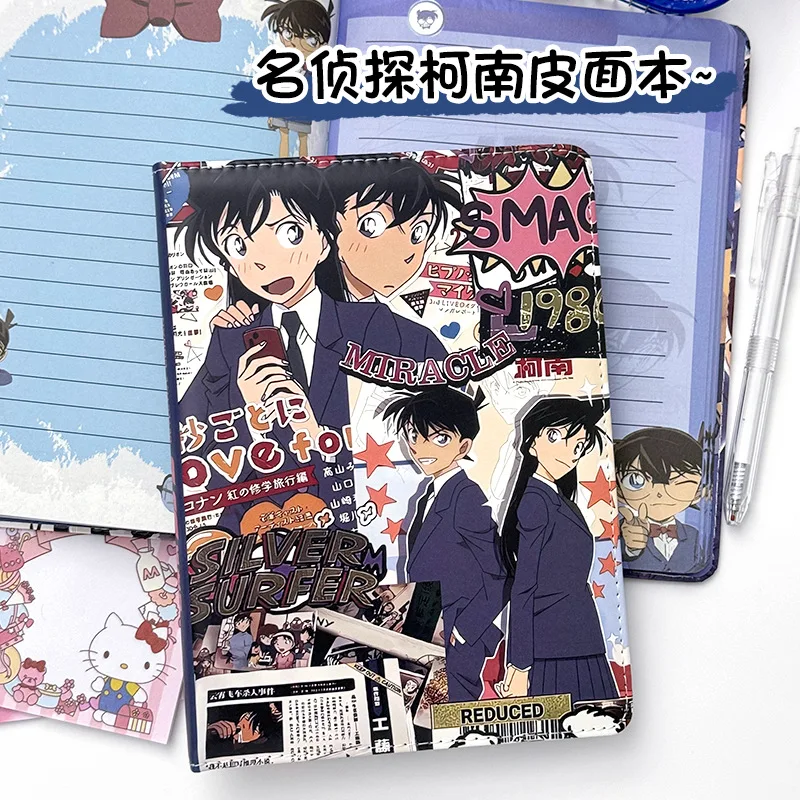 Detective Conan Ran Mouri Shinichi Kudo Cute Cartoon Notebook Kawaii Hand Account Adorkable Periphery Student Stationery Gifts