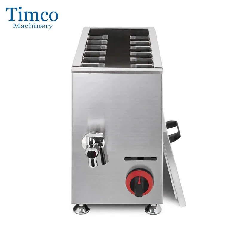 TIMCO LPG Gas Korean Cheese Hot Dog Fryer Machine 21L Sticks Fried Corn Stove Mozzarella Waffle Machine Commercial