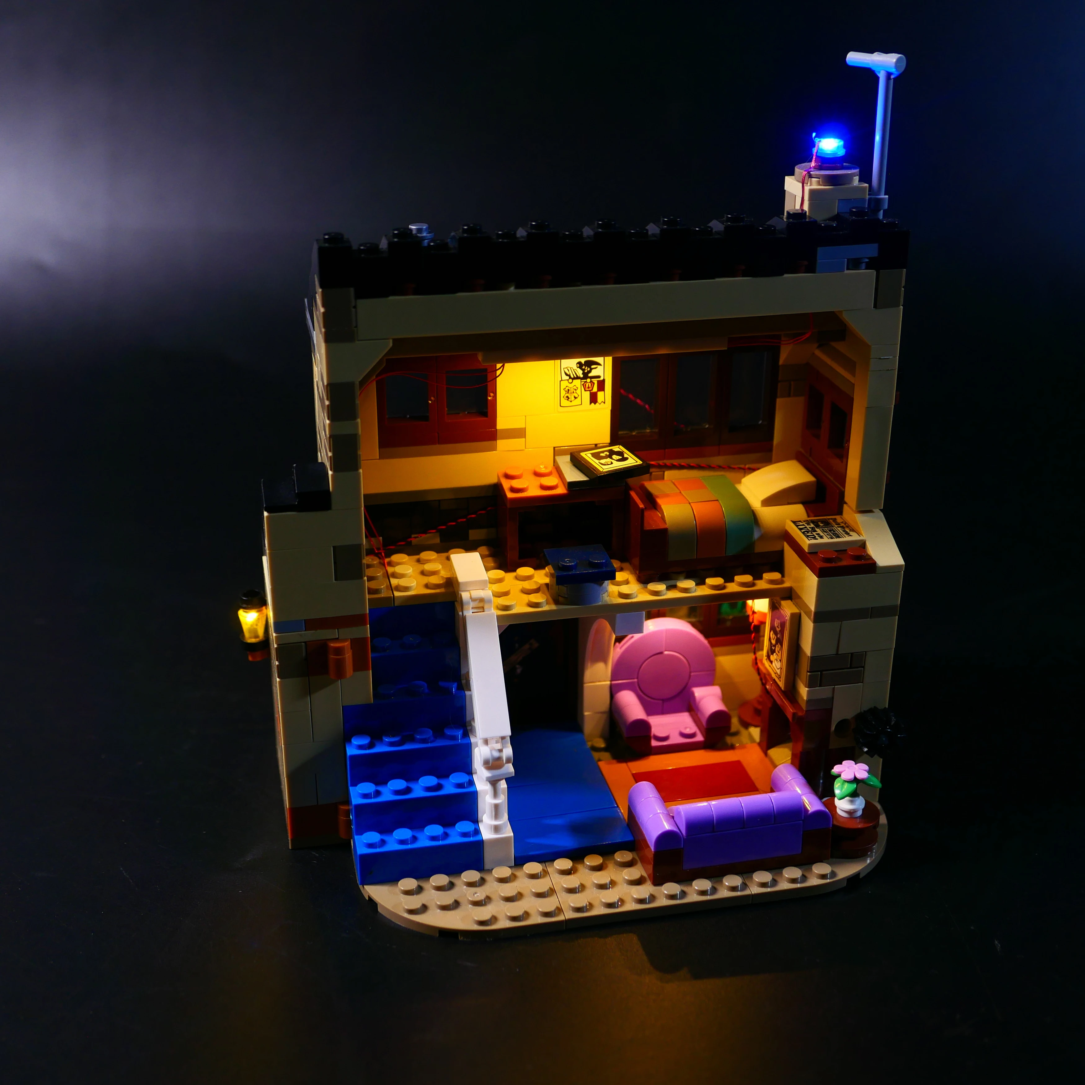 75968 마법사 테마 하우스 빌딩 블록과 호환되는 DIY LED 조명 키트, 디스플레이 및 선물용 크리에이티브 조명 액세서리