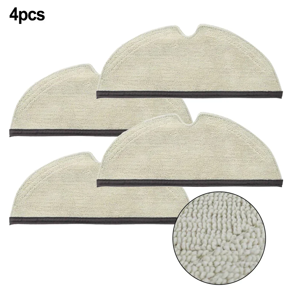 4pcs Mop Pad For Roborock Q8 MAX MAX Plus Robot Vacuum Cleaner Spare Parts Household Cleaning Replacement Accessories