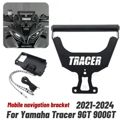 New For Yamaha Tracer 9GT 900GT 2021 2024 Motorcycle Navigation Bracket Plate Phone Stand Holder GPS Holder