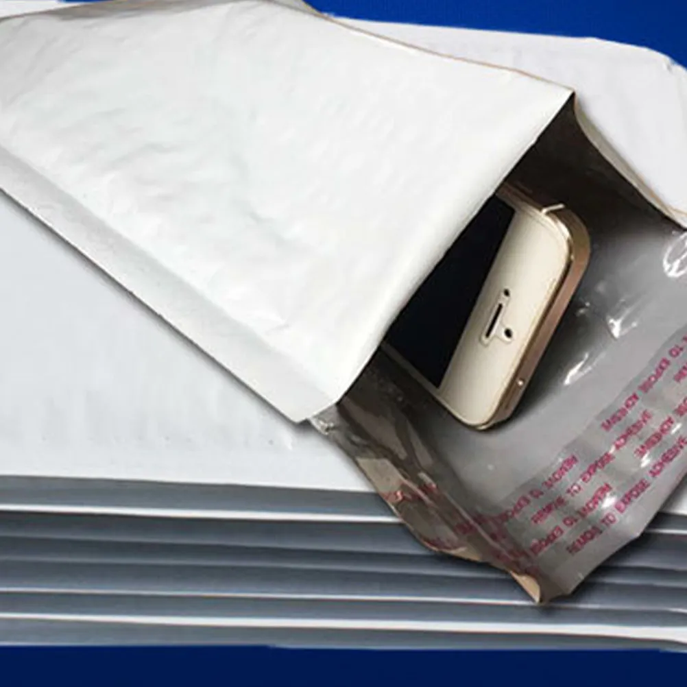 

100Pcs Foam Mailer Bags Bubble Padded Waterproof Tamper Evident Lightweight Mailing Envelopes for Letters Documents 12x14cm