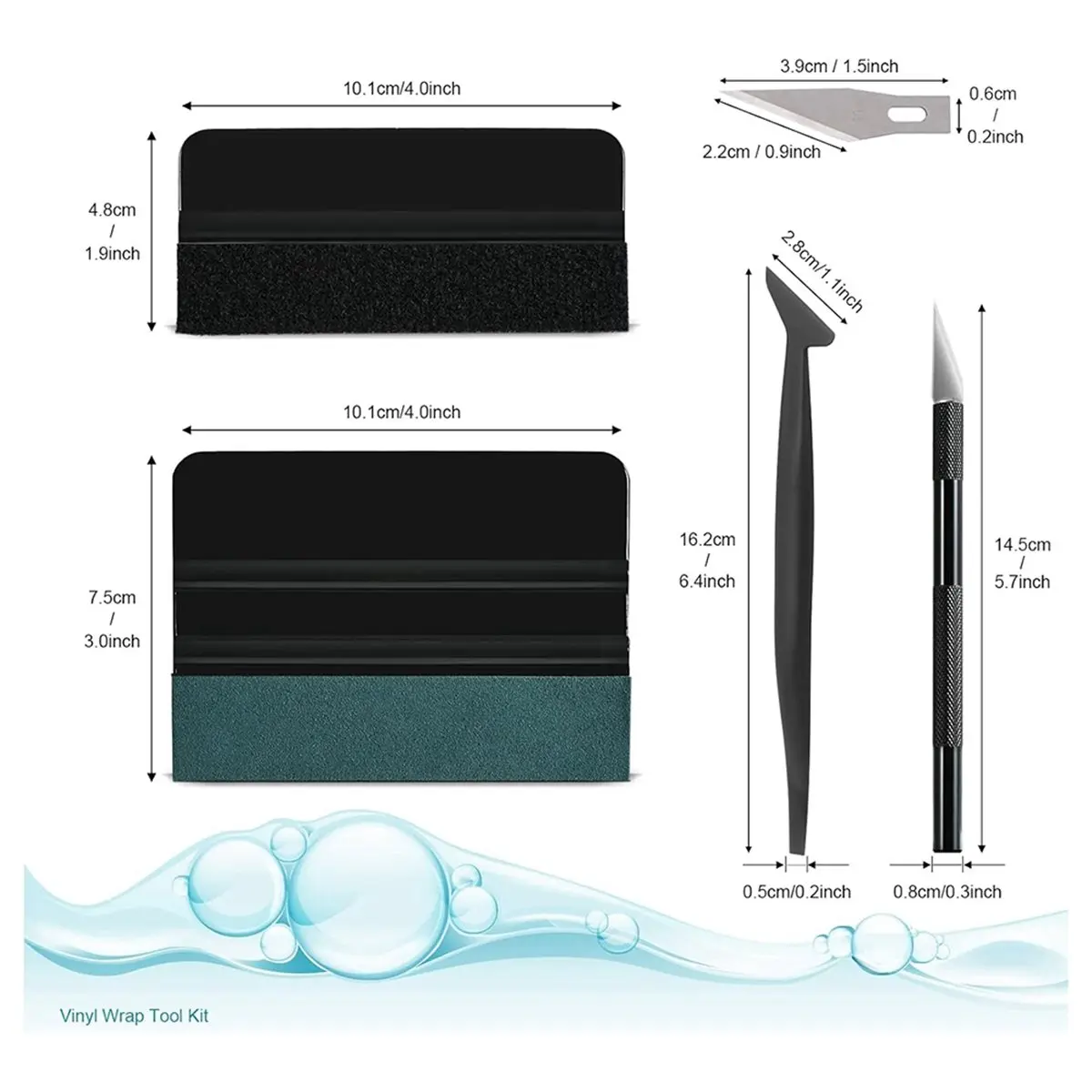 Best sales 2026  Car Window Tint Installation Kit - Vinyl Wrap Tools with Fleece Squeegee, Micro Squeegee, Blade Knife