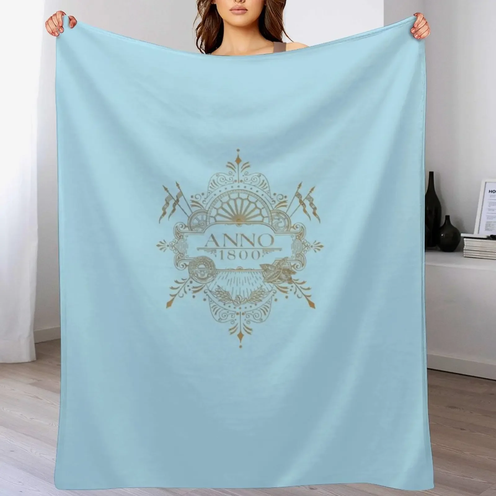 Anno 1800 Logo Essential T-Shirt Throw Blanket blankets and throws Soft Plaid Blankets