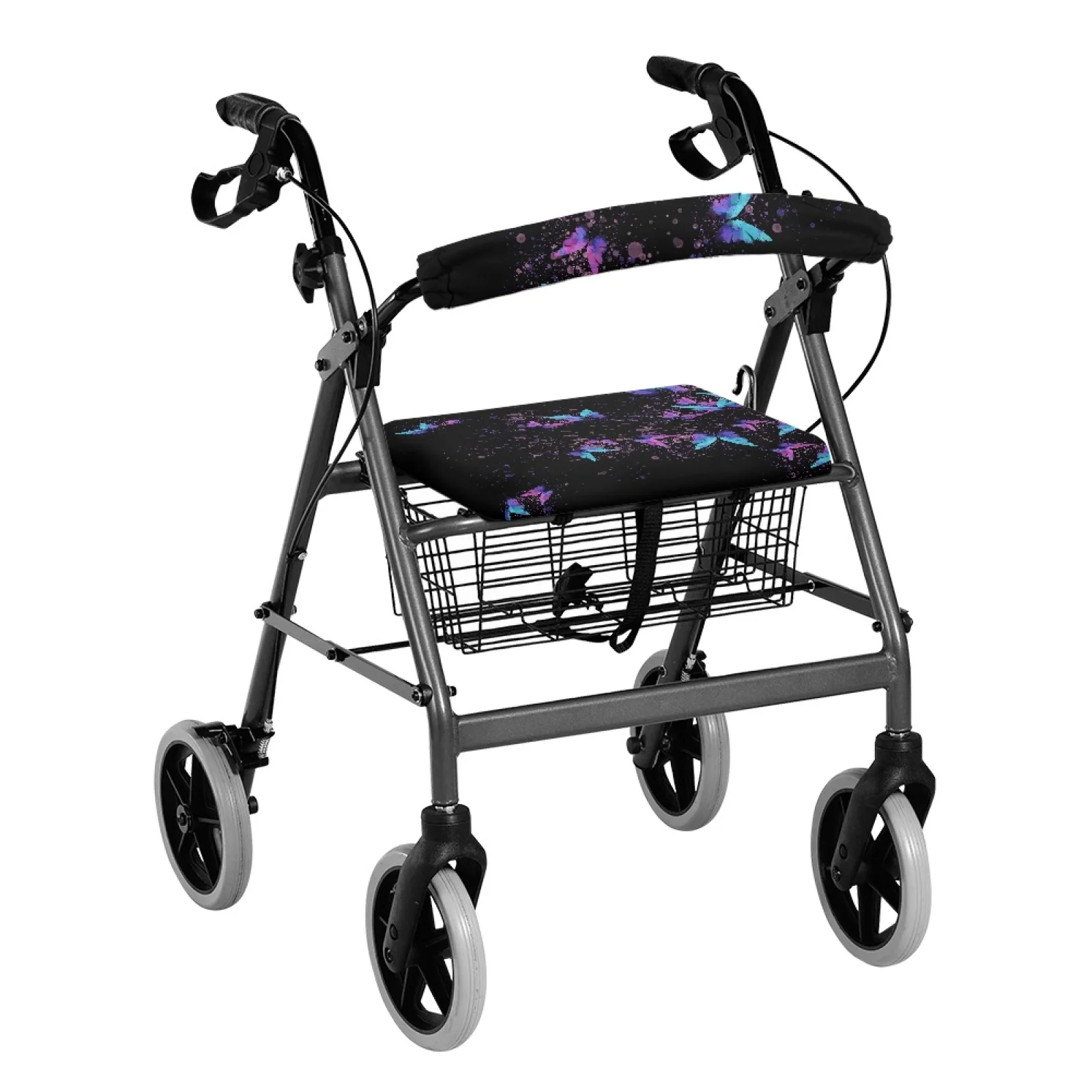 Coloranimal Abrasion-Resistant Protection Covers Set of 2 Rollator Accessories for Ladies for Home Colorful Butterflies