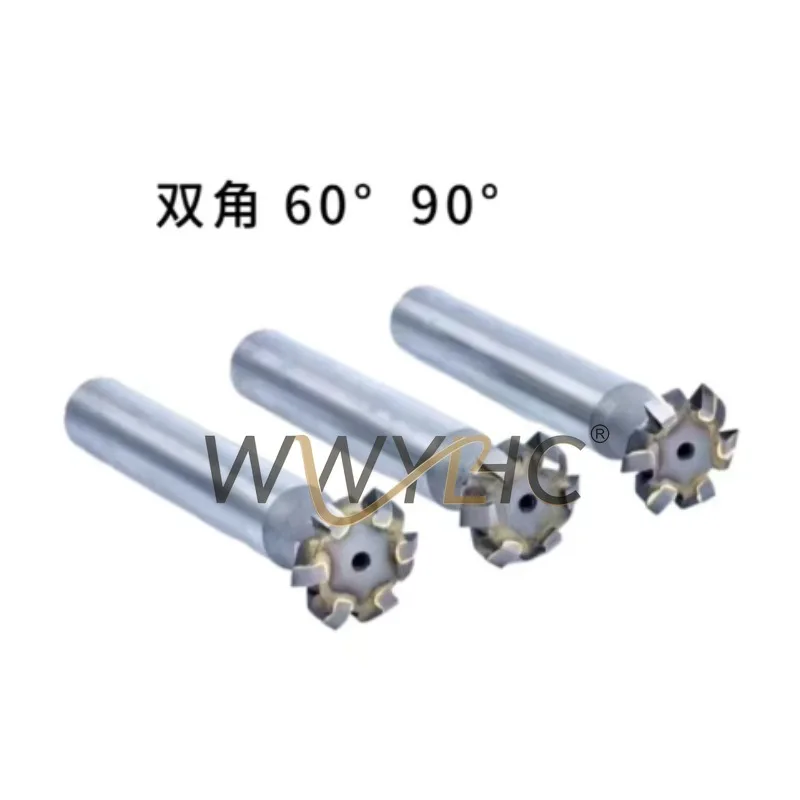Suitable for Carbide T-shaped V-groove Double Angle Milling Cutter 16 20 25/2 3 4 5 6/60 Degree 90 Degree