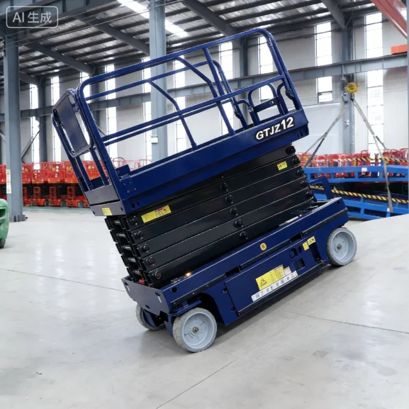 

YG Customized CE 6m 12m Aerial Work Platform Hydraulic Self-Propelled Scissor Lift Home Factory Warehouse Electric Scissor Lift