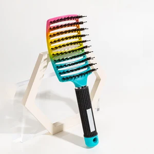 Masaj salonu anti-statik saç fırçası, diş fırçası, naylon kıl, kadınlar, saç, ıslak kıvırcık saç, 1-pc Zemini fırçalamak için 6 büyük satış-no. 2