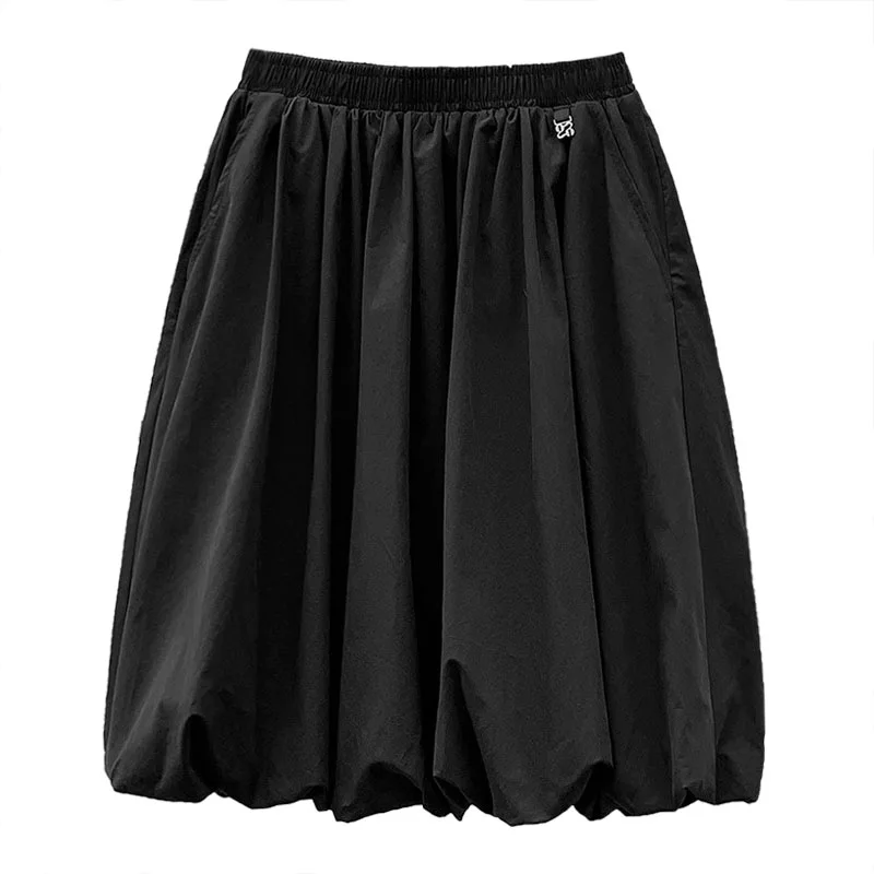 

Spring and Autumn Korean version of women's skirt, high waisted sweet floral bud skirt, niche A-line skirt 2025