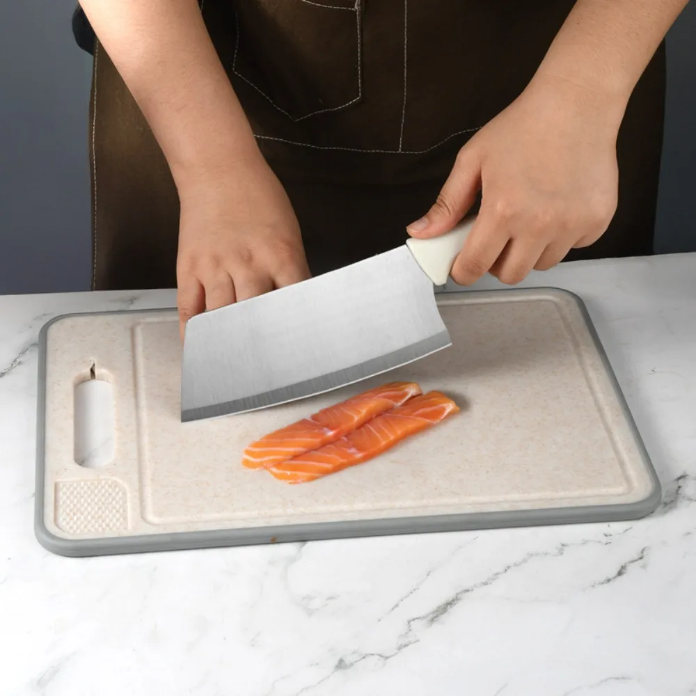 4 in 1 Defrosting Cutting Board Rectangular with Grater Sharpener Quick Defrosting Tray Double Sided Chopping Board Fish